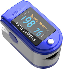 Pulse Oximeter Fingertip - Portable Blood Oxygen (O2) Saturation Monitor
